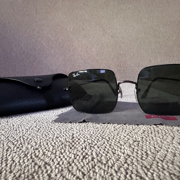 Ray-Ban Dark Square Sunglasses - Picture 6 of 9